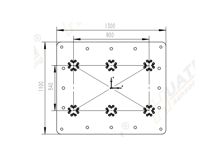 PW6D1300*1100 六分量測力平臺